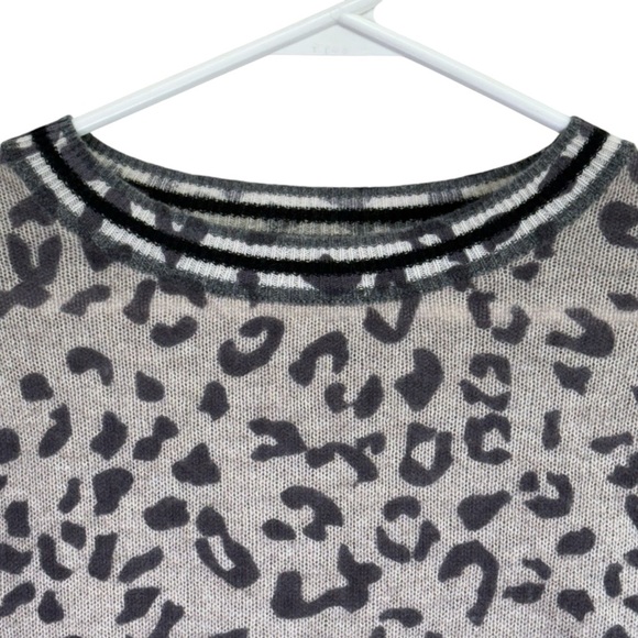 360 Cashmere Leopard Print Sweater. Size XS - Picture 5 of 12